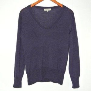 Anna Laura Purple 100% Merino Wool Sweater L‎